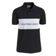 Zwart en wit blokkerend poloshirt Calvin Klein , Black , Heren