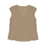 Mouwloze Top Imperial , Brown , Dames