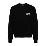 Stijlvolle Fleece Sweater Dsquared2 , Black , Heren