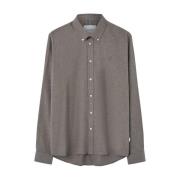 Grijze Button Down Shirt Les Deux , Gray , Heren