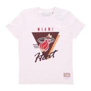 Miami Heat NBA Tee Hardwood Classics Mitchell & Ness , Beige , Heren