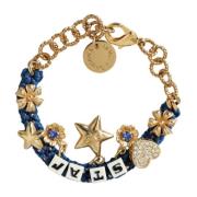 Ster Ketting Bedel Armband Goud Blauw Dolce & Gabbana , Yellow , Dames