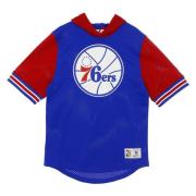 NBA Buzzer Beater Mesh Hoody Mitchell & Ness , Blue , Heren