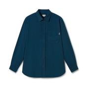 Golf Gestikte Corduroy Shirt Twothirds , Blue , Heren