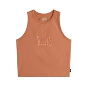 Varsity Racer Tank Top Vans , Orange , Dames