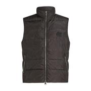 Blauwe Gewatteerde Gilet met Paisley Print Etro , Blue , Heren