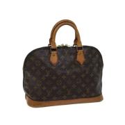 Pre-owned Canvas handbags Louis Vuitton Vintage , Brown , Dames