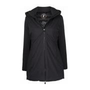 Zwarte Rachel Korte Parka Jas Save The Duck , Black , Dames