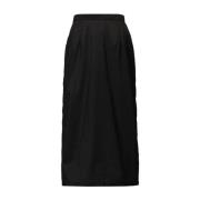 Zwarte chiffon rok met hoge taille Maison Margiela , Black , Dames