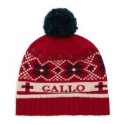 Rode Kerstmuts met Omslag Gallo , Multicolor , Unisex