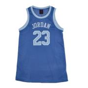 Mesh Crew Neck Jurk Regular Fit Jordan , Blue , Dames