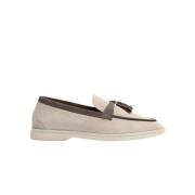 Lichtgewicht Kwastloafer in Suède Scarosso , Beige , Dames