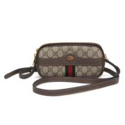 Pre-owned Leather crossbody-bags Gucci Vintage , Beige , Dames