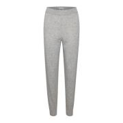 Kasjmier Grijs Melange Broek Part Two , Gray , Dames