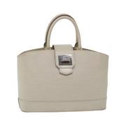 Pre-owned Leather handbags Louis Vuitton Vintage , Beige , Dames