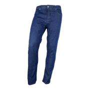 Donkere Denim Jeans Gemaakt in Italië Aquascutum , Blue , Heren