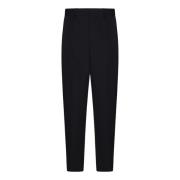 Zwarte Wol Straight Broek Dsquared2 , Black , Dames