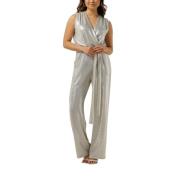 Glitter Jumpsuit Zilver Notre-v , Gray , Dames