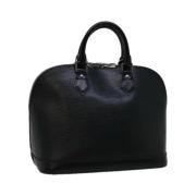 Pre-owned Leather handbags Louis Vuitton Vintage , Black , Dames