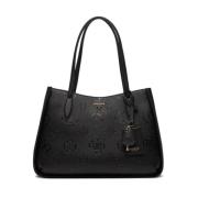 Keandra Tote Bag - Zwart PU Leer Guess , Black , Dames