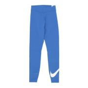 Sportswear Leggings Hoge Taille Swoosh Ster Nike , Blue , Dames