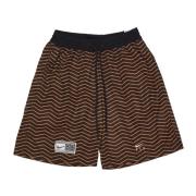 Mesh Basketbalshorts Monarch/Zwart/Wit Nike , Brown , Dames