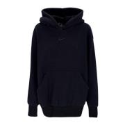 Pluche Hoodie Zwart/dk Smoke Grey Nike , Black , Dames