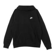 Capuchon Lichtgewicht Sweatshirt Zwart/Wit Nike , Black , Heren