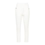 Witte Jersey Broek met Koord Liu Jo , White , Dames