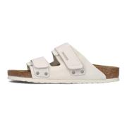 Witte Nubuck Slippers Uji Stijl Birkenstock , White , Heren