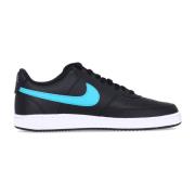 Lage Court Vision Sneaker Zwart/Wit Nike , Black , Heren