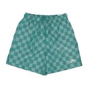 Flow Checkers Shorts Malachiet/Wit Nike , Green , Heren