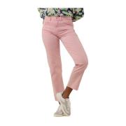 Roze Straight Leg Jeans Pom Amsterdam , Pink , Dames