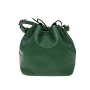 Pre-owned Leather louis-vuitton-bags Louis Vuitton Vintage , Green , D...