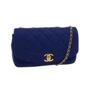 Pre-owned Cotton chanel-bags Chanel Vintage , Blue , Dames