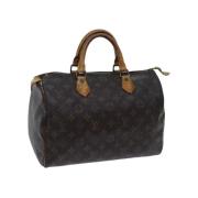 Pre-owned Canvas handbags Louis Vuitton Vintage , Brown , Dames