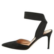 Pre-owned Suede heels Gianvito Rossi Pre-owned , Black , Dames