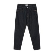 Blauwe Denim Jeans Amish , Blue , Heren