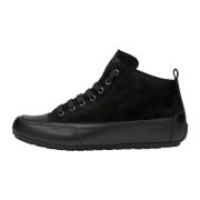 Leather and suede sneakers MID Candice Cooper , Black , Dames