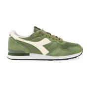 Groene Leren Sportieve Sneakers Diadora , Green , Heren