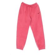 Plush High Rise Jogger Sweatpants Roze/Zwart Nike , Pink , Dames