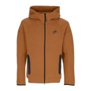 Tech Fleece Zip Hoodie Lt British Tan/Black Nike , Brown , Heren