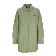 Gewatteerde Trenchjas Groen/Zwart Nike , Green , Dames