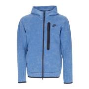 Tech Fleece Hoodie Met Rits Nike , Blue , Heren