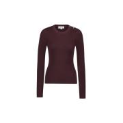 Bruine Slim Pullover met knoopdetails Fabienne Chapot , Brown , Dames