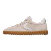 Leather and suede sneakers Ines Voile Blanche , Beige , Dames