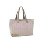 Pre-owned Nylon chanel-bags Chanel Vintage , Beige , Dames