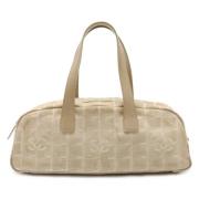 Pre-owned Fabric handbags Chanel Vintage , Beige , Dames