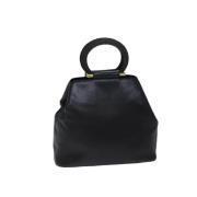 Pre-owned Leather handbags Celine Vintage , Black , Dames