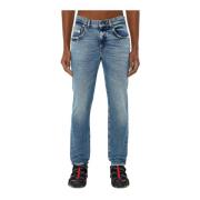 Slim Stretch Denim Jeans - Lichtblauw Diesel , Blue , Heren